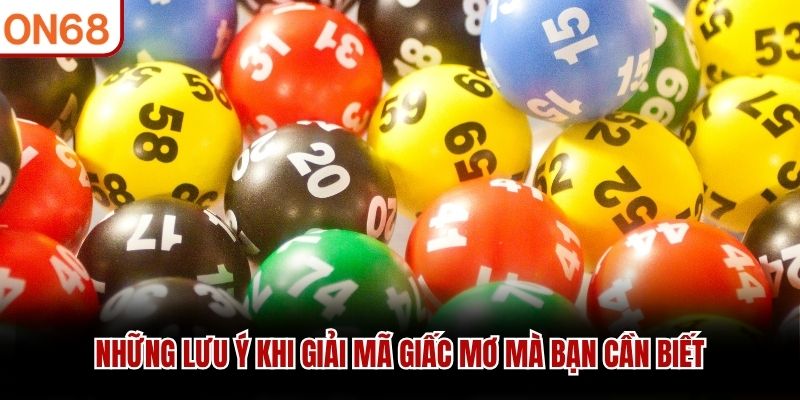 Những lưu ý khi giải mã giấc mơ mà bạn cần biết