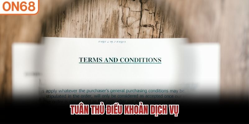 Tuân thủ điều khoản dịch vụ